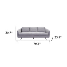 Load image into Gallery viewer, Polyester Sofa With Black Legs - Gray