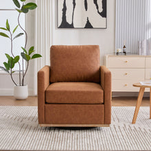 Load image into Gallery viewer, Modern Upholstered Square Swivel Accent Chair With 360 Degree Rotation