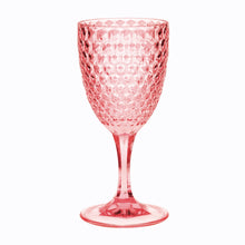Load image into Gallery viewer, Diamond Cut Plastic Wine Glasses (Set of 4)