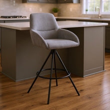 Load image into Gallery viewer, 38" Counter Height Bar Chair - Charcoal / Black