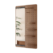 Load image into Gallery viewer, Wall Mounted Full Length Mirror With Shelf And Hook