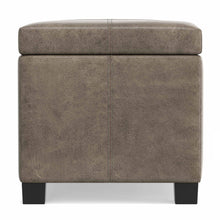 Load image into Gallery viewer, Dover - Storage Ottoman In Smoky Leather With Lift Up Storage - Brown