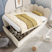 Load image into Gallery viewer, Upholstered Daybed With Metal Slatted Base