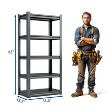 Load image into Gallery viewer, Industrial Heavy Duty Metal Garage Shelving Unit, Adjustable Storage Rack
