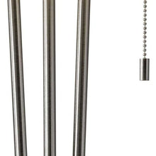 Load image into Gallery viewer, Stylish Triple Pole Metal Table Lamp - Brushed Steel