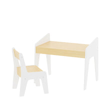 Load image into Gallery viewer, Table Set With 1 Chair, Children Study Table For Ages 2 - 8 - White