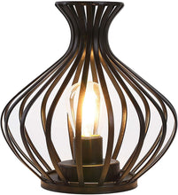 Load image into Gallery viewer, Pierced Novelty Desk Lamp With Novelty Shade (734230) - Black