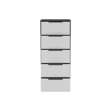 Load image into Gallery viewer, Five Drawer Standard Chest - White And Gray