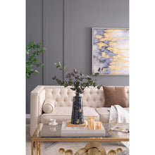 Load image into Gallery viewer, Abstract Bud Table Vase (574237) - Blue / Gold