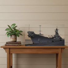 Load image into Gallery viewer, Hand Painted Model Boat - Dark Gray / Beige