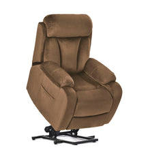 Load image into Gallery viewer, Lift Chair Recliner Power Remote Control Recliner Sofa Relax Soft Chair Anti - Skid Australia Cashmere Fabric Furniture Living Room - Brown