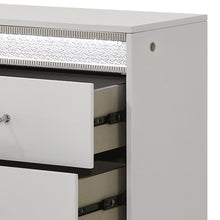 Load image into Gallery viewer, Glam - 2 Drawer Nightstand With LED Lighting - White