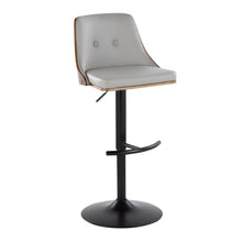 Load image into Gallery viewer, Gianna - Mid Century Modern Adjustable Barstool, Swivel With Rounded T Footrest (Set of 2)