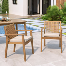 Load image into Gallery viewer, Patio Dining Chair, Comfortable Waterproof Seating (Set of 2)