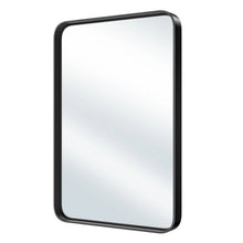 Load image into Gallery viewer, 30" Metal Floating Framed Bathroom Vanity Mirror - Black