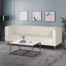 Load image into Gallery viewer, Contemporary 3 Seater Sofa With Button Tufting