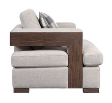 Load image into Gallery viewer, Linen Loveseat - Beige / Brown