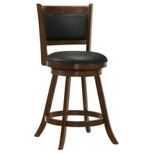Load image into Gallery viewer, Swivel Stool With Swivel Base (Set of 2) - Black / Brown