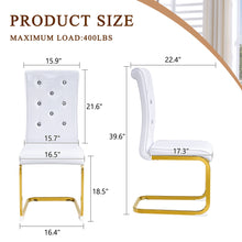 Load image into Gallery viewer, Elegant Design Alligator Skin Upholstered Dining Chairs