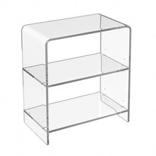 Load image into Gallery viewer, Plastic Two Tier Bookcase - Clear