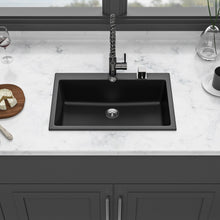 Load image into Gallery viewer, Quartz Kitchen Sink, Granite Composite, Drop In Sink With Durable Design