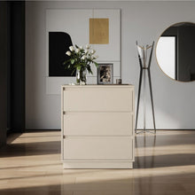 Load image into Gallery viewer, 3 Drawer Nightstand, Bedroom Side Table