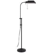 Load image into Gallery viewer, Adjustable Traditional Shaped Floor Lamp With Bronze Square Shade - Bronze