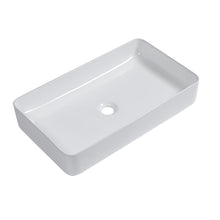 Load image into Gallery viewer, Modern Ceramic Rectangular Bathroom Vessel Sink With European Design