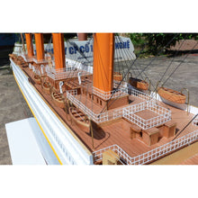 Load image into Gallery viewer, Hand Painted Model Boat (624250) - Light Brown / White