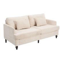 Load image into Gallery viewer, Mid Century Modern Fabric Loveseat Sofa, 2 Seat Upholstered Couch
