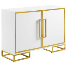 Load image into Gallery viewer, Synchrony - 2 Door Accent Cabinet With Art Deco Trim - White
