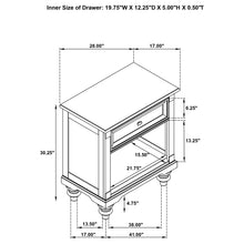 Load image into Gallery viewer, Berwick - 1 Drawer Nightstand With Open Cubby - Dark Oak