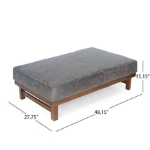 Load image into Gallery viewer, Temzyl - Mid Century Modern Microfiber Ottoman