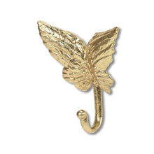 Load image into Gallery viewer, 5" Cast Iron Butterfly Wall Hook - Gold