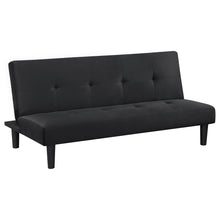 Load image into Gallery viewer, Boston - Tufted Convertible Sofa Bed Armless Design - Black