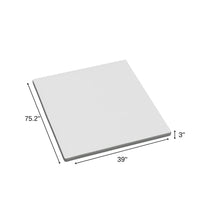Load image into Gallery viewer, 3" White Gel Memory Foam Twin Mattress Topper
