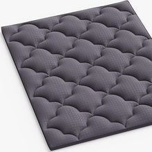 Load image into Gallery viewer, 2" Dark Gray Cotton Extra Long Twin Mattress Topper