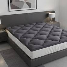 Load image into Gallery viewer, 2" Dark Gray Cotton Extra Long Twin Mattress Topper