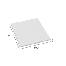Load image into Gallery viewer, 2" White Gel Memory Foam Queen Mattress Topper