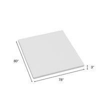 Load image into Gallery viewer, 3" White Gel Memory Foam King Mattress Topper