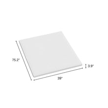 Load image into Gallery viewer, 4" White Memory Foam Twin Mattress Topper