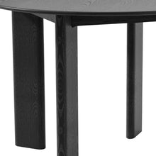 Load image into Gallery viewer, 42" Black Solid Wood Round Top Dining Table