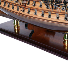 Load image into Gallery viewer, Hand Painted Model Boat (624647) - Dark Brown / Beige