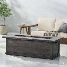 Load image into Gallery viewer, Transitional Rectangular Outdoor Propane Fire Pit With 50, 000 Btu