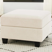 Load image into Gallery viewer, 25" Black Velvet Storage Ottoman
