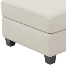Load image into Gallery viewer, 25" Black Velvet Storage Ottoman