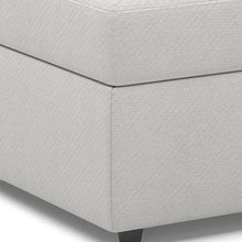 Load image into Gallery viewer, 30" Black Velvet Storage Ottoman