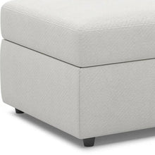 Load image into Gallery viewer, 30" Black Velvet Storage Ottoman