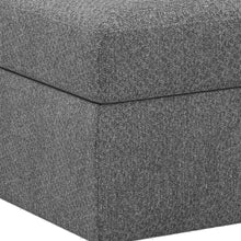 Load image into Gallery viewer, 30" Black Velvet Storage Ottoman