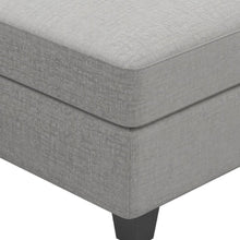 Load image into Gallery viewer, 25" Black Velvet Storage Ottoman